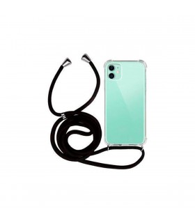 Funda colgante Transparente con cuerda para Samsung Galaxy A32 4G/5G negro