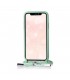 Funda móvil colgante con cuerda para iPhone SE 2020 / 8 / 7 silicona premium Verde