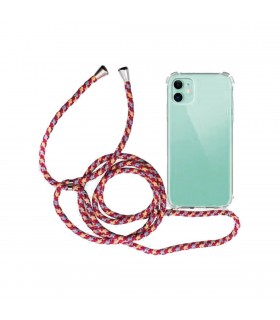 Funda colgante con cuerda para Xiaomi Redmi Note 8 Burdeos