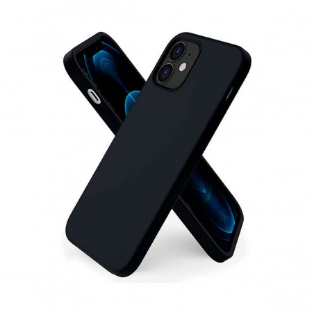 Funda silicona gel iPhone 12 Mini negro