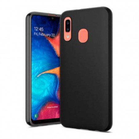 Funda Silicona Gel Samsung Galaxy A20 Negra