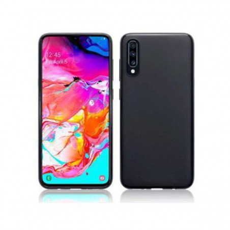 Funda Silicona gel Samsung Galaxy A70 Negro