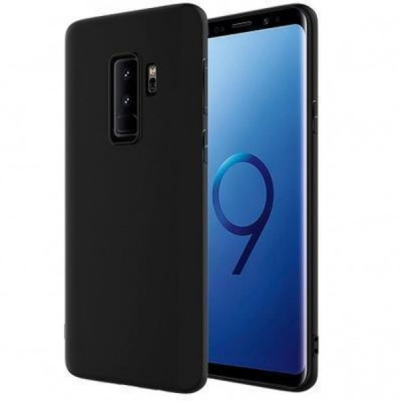 Funda silicona negra para Samsung Galaxy S9 Plus