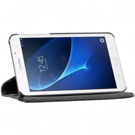 Funda de Piel Giratoria Samsung Tab A (2016) T280 / T285 Negra