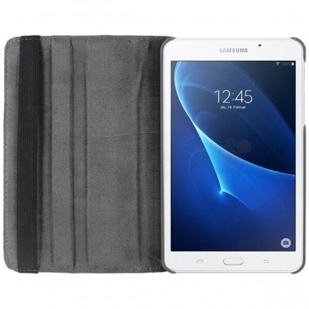 Funda de Piel Giratoria Samsung Tab A (2016) T280 / T285 Negra