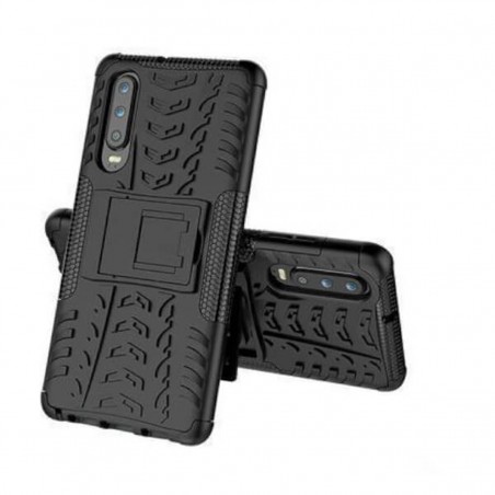 Funda rugerizada para Huawei P30 en color negro
