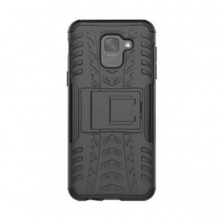 Funda rugerizada negra para Samsung Galaxy J6