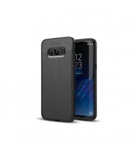 Funda para Samsung Galaxy S8 con inserciones símil piel Negro
