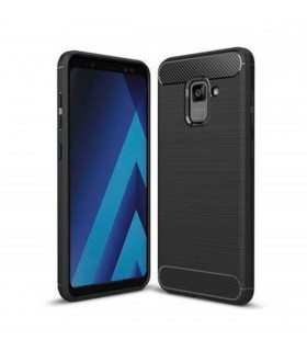 Funda silicona símil fibra de carbono Samsung Galaxy A8 (2018)