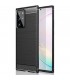 Funda Samsung Galaxy Note 20 con inserciones símil a fibra de carbono Negro