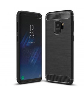 Funda silicona símil fibra de carbono Samsung Galaxy S9
