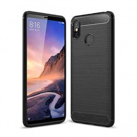 Funda silicona símil fibra de carbono para Xiaomi Mi Max 3
