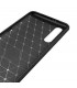 Funda Silicona Xiaomi Mi 9 FSAPXM9 fibra carbono Negra