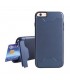Carcasa con tarjetero y soporte azul para iPhone 7/8