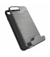 Carcasa con tarjetero y soporte plata para iPhone 7 Plus / 8 Plus