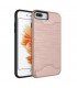 Carcasa con tarjetero y soporte rosa para iPhone 7 Plus / 8 Plus