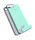 Carcasa con tarjetero y soporte turquesa para iPhone 7 Plus / 8 Plus