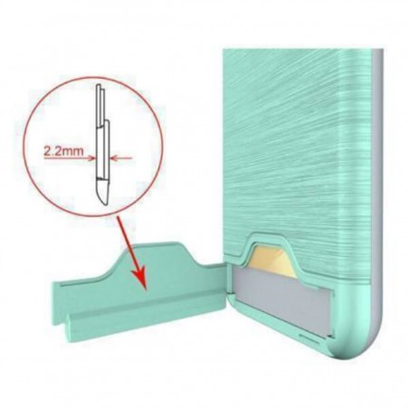 Carcasa con tarjetero y soporte turquesa para iPhone 7 Plus / 8 Plus