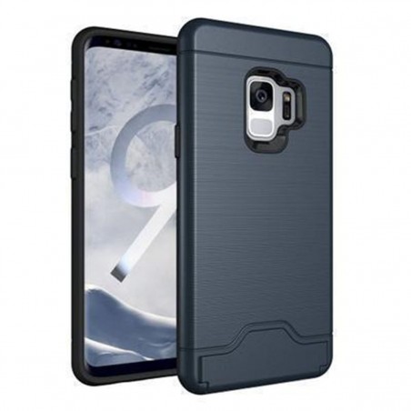 Carcasa con tarjetero y soporte para Samsung Galaxy S9 G960 TURQUOISE