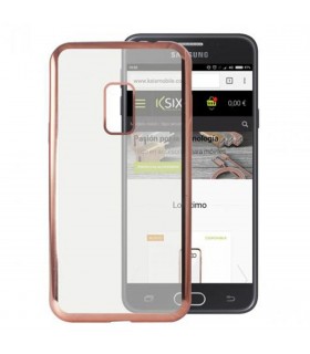 Funda Metal Flex Cover Samsung Galxy J5 2017 Transparente Rose Gold