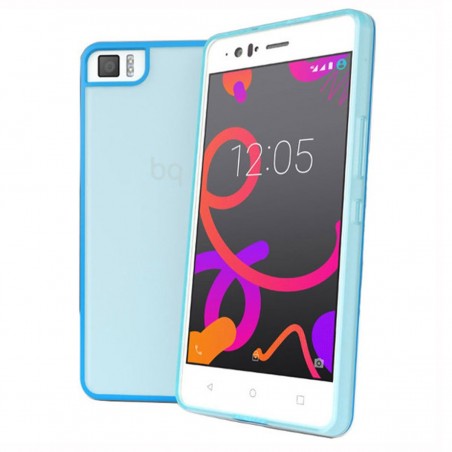Funda Gummy para BQ Aquaris M5 Azul