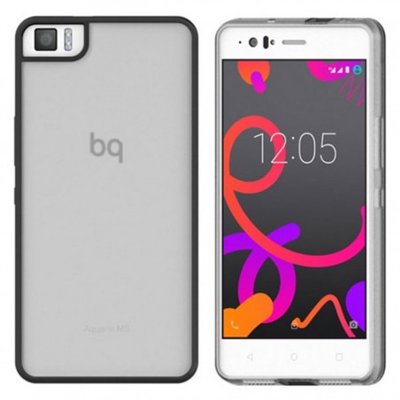 Funda Gummy para BQ Aquaris M5 Negro