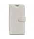 Funda Celly universal XXL tipo libro blanca para móviles de 5,7"