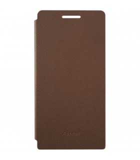 Funda Huawei marrón tipo libro para Ascend P6