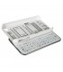 Funda con teclado Bluetooth blanca para iPhone 4 y 4S