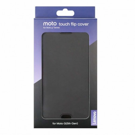 Funda con tapa Gris para Motorola Moto G5