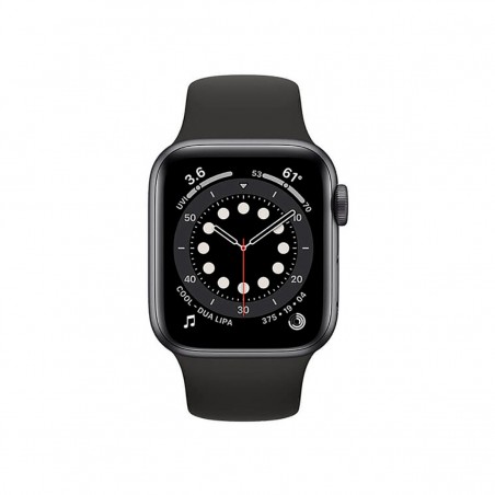 Apple Watch Series 6 (GPS), 44mm Aluminio Gris Espacial y correa deportiva Negra