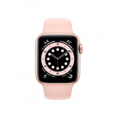 Apple Watch Series 6 (GPS), 40mm Aluminio Oro y correa deportiva Rosa Arena